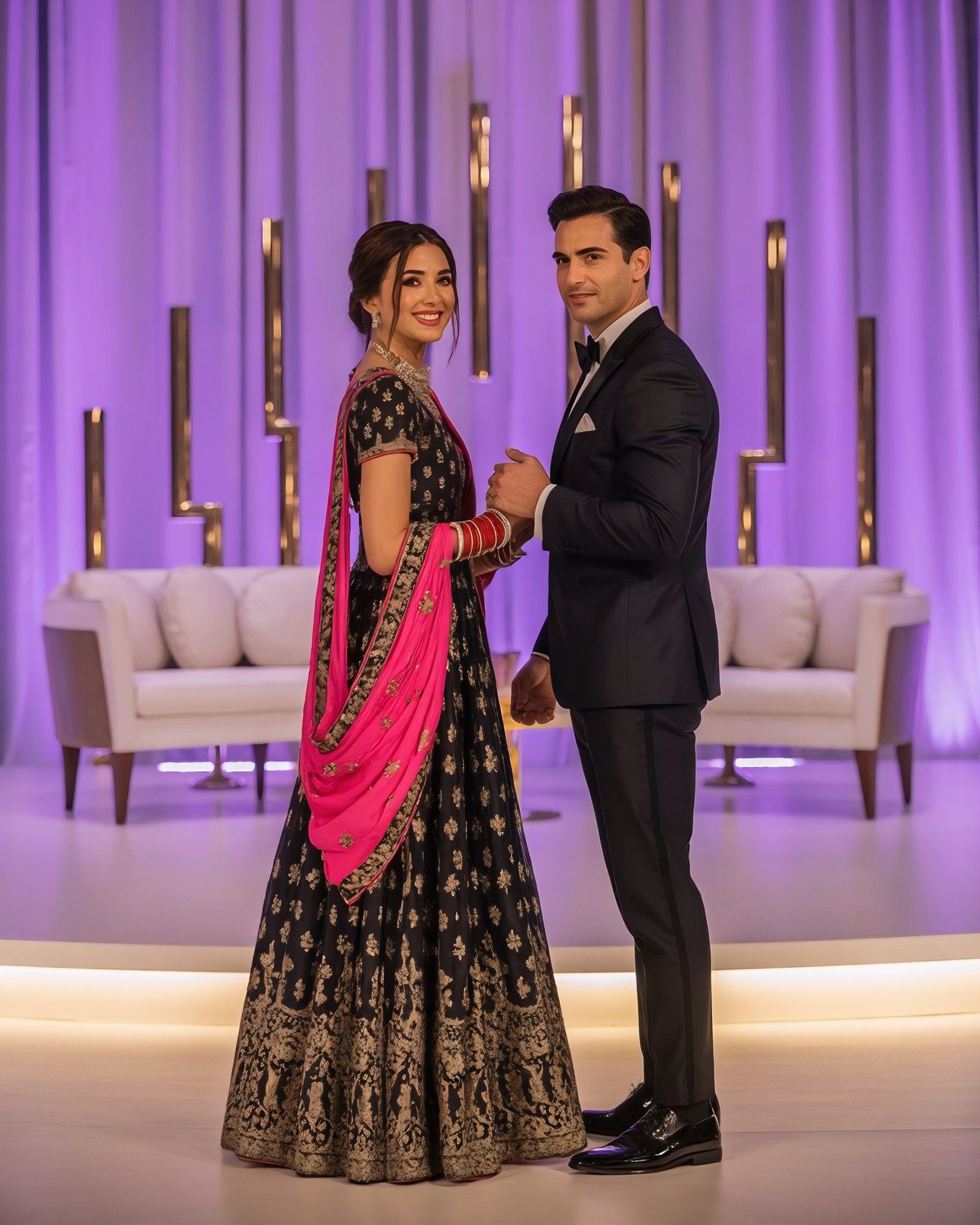 NRI couple beginning their life together